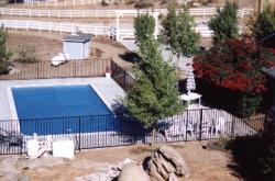 Panorama of pool area